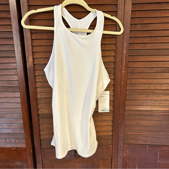 Athleta Contemplation Tank Top White Glow Size L - Picture 3 of 7
